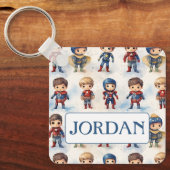 Superheroの衣装をカスタマイズ可能 キーホルダー (正面)