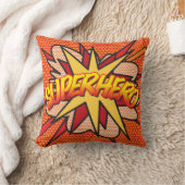 SUPERHEROクールモダンおもしろい漫画本 クッション (ブランケット)