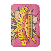 SUPERHEROピパーソナライズされたンク漫画ブックおもしろい バスマット (正面縦)