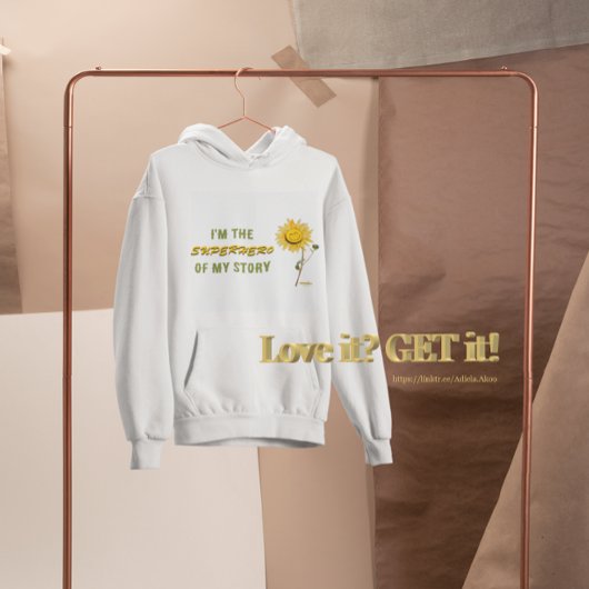 SUPERHEROフード付きスウェットシャツby詩人Adiela Akoo パーカ