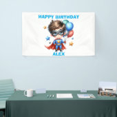 Superhero Birthday Banner | Kids Party Decoration 横断幕 (トレードショー)