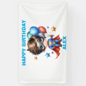 Superhero Birthday Banner | Kids Party Decoration 横断幕 (縦)
