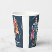 Superhero Birthday Party For Boys  紙コップ (左)