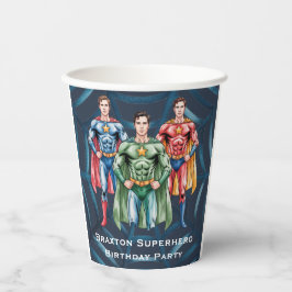 Superhero Birthday Party For Boys  紙コップ
