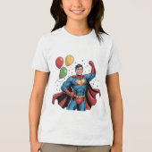 Superhero Boys Birthday Party トライブレンドＴシャツ (正面)