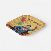 Superhero Boys Birthday Party ペーパープレート (傾斜あり)