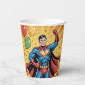 Superhero Boys Birthday Party 紙コップ (裏面)