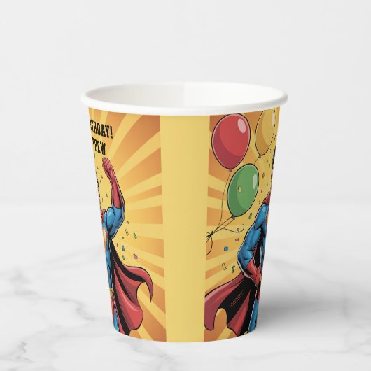 Superhero Boys Birthday Party 紙コップ (左)