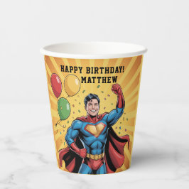 Superhero Boys Birthday Party 紙コップ