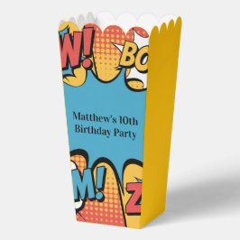 Superhero Comic Book Pop Art Boy Birthday Party フェイバーボックス