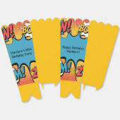 Superhero Comic Book Pop Art Boy Birthday Party フェイバーボックス (見開き)