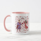Superhero Couple Valentine Mug マグカップ (左)