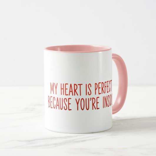 Superhero Couple Valentine Mug マグカップ (正面右)