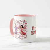Superhero Couple Valentine Mug マグカップ (正面左)