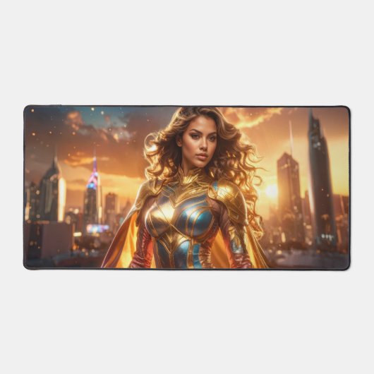 SUPERHERO - FEMALE SUPERHERO デスクマット (正面)