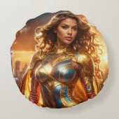 SUPERHERO - FEMALE SUPERHERO ラウンドクッション (裏面)