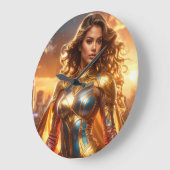SUPERHERO - FEMALE SUPERHERO ラージ壁時計 (傾斜)