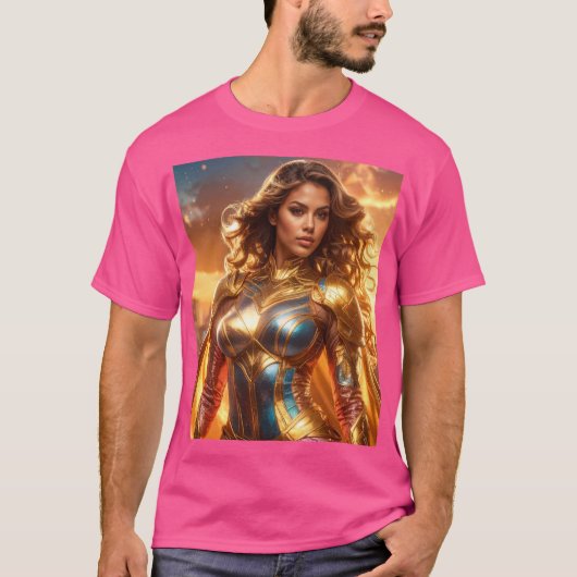 SUPERHERO - FEMALE SUPERHERO Tシャツ (正面)