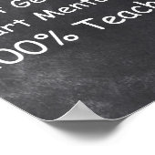 Superhero Genius Mentor Teacher Class Decoration ポスター (角)