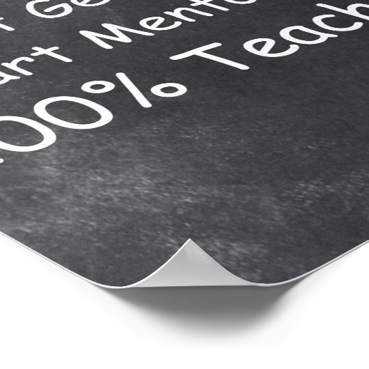 Superhero Genius Mentor Teacher Class Decoration ポスター (角)