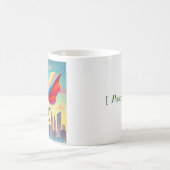 Superhero Giraffeカスタマイズ コーヒーマグカップ (中央)