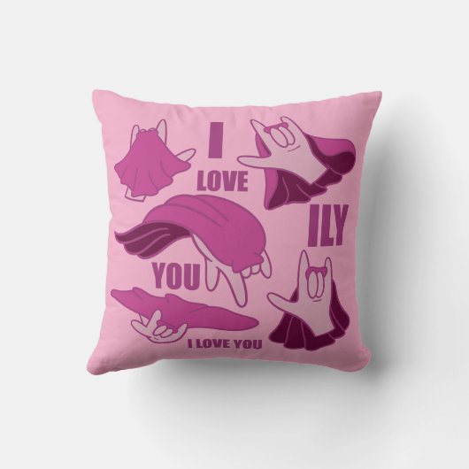 Superhero ILY - ASL Design クッション (裏面)