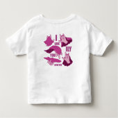 Superhero ILY - ASL Design トドラーTシャツ (裏面)