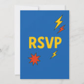 Superhero Kids Birthday Invitation | Comic Style B 招待状 (裏面)