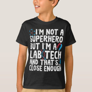 Superhero Lab Tech Lab Technician Laboratoryギーク Tシャツ