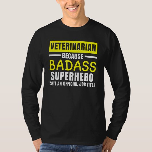 Superhero No Professional Animaのために獣医 Tシャツ (正面)