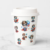 Superhero Paper Cups | Kids Birthday Party Cups 紙コップ (裏面)