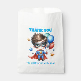 Superhero Party Favor Bag | Boys Birthday Editable フェイバーバッグ