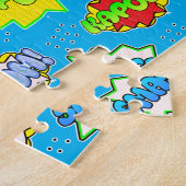 Superhero Super Powers Colorful Kid's ジグソーパズル (側面)