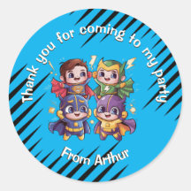 SuperheroesパーティーキッズすごいヒーローおもしろいID