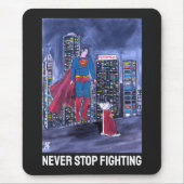 Superheroes Best Friend Painting by Alfred Fox マウスパッド (正面)