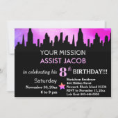 *~* SUPERHEROS子供の誕生日パーティー 招待状 (裏面)