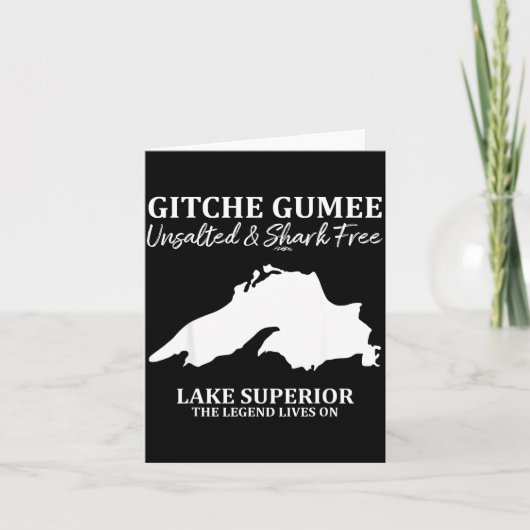 Superior, Great Lake, Gitche Gumee Apparel Lakes  カード (正面)