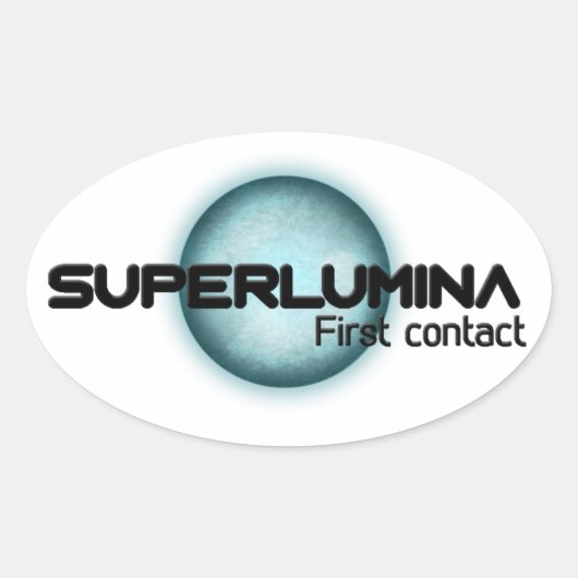 Superlumina Sticker 楕円形シール (正面)