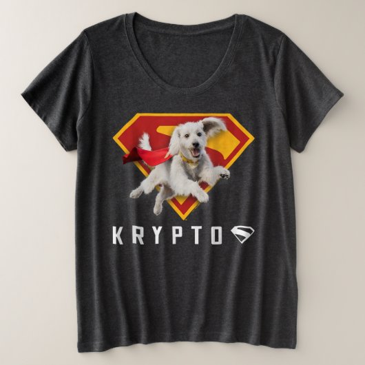 Superman (2025 Movie) Krypto Shield T-Shirt プラスサイズTシャツ (デザイン正面)