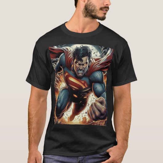 Superman – Man of Steel Power Surg Tシャツ (正面)