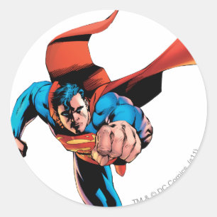 Superman moving forward ラウンドシール