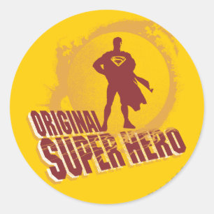 Superman Original Super Hero ラウンドシール