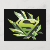 Superman Stylized | Green Shield Logo ポストカード (正面)
