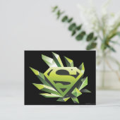 Superman Stylized | Green Shield Logo ポストカード (スタンド正面)