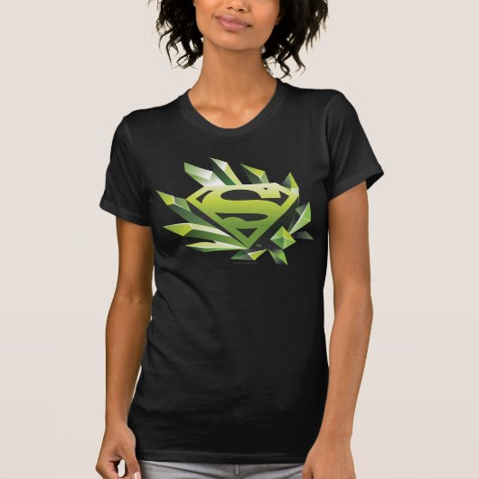 Superman Stylized | Green Shield Logo Tシャツ (正面)