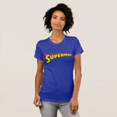 Superman | Yellow Red Letters Logo Tシャツ (正面フル)