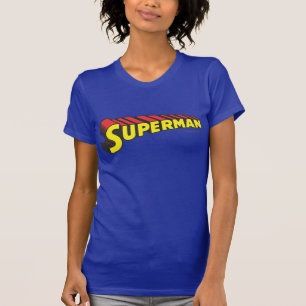 Superman Yellow Red Letters Logo Tシャツ
