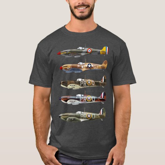 Supermarine Spitfire is a British fighter aircraft Tシャツ (正面)