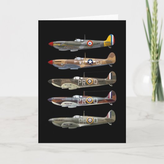 Supermarine Spitfire is a British WW2 fighter カード (正面)