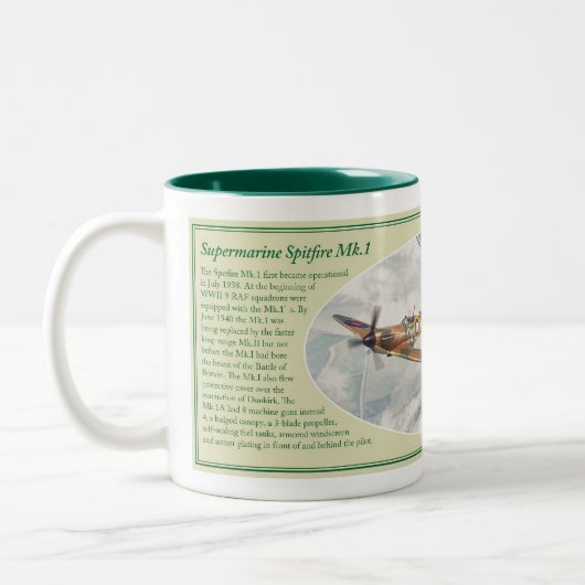 Supermarine Spitfire Mk.1 mug ツートーンマグカップ (左)